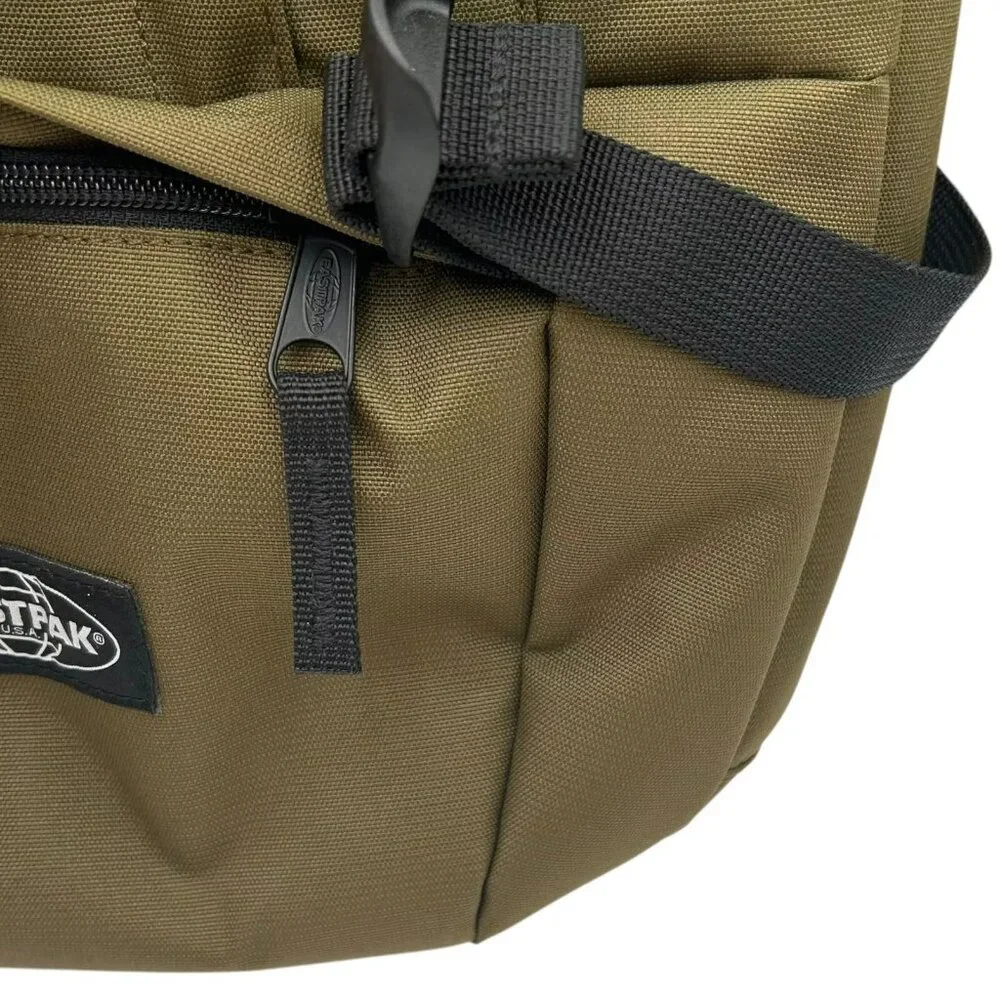 Eastpak Mens Floid Mono Army Backpack Olive Water Resistant Fits 15